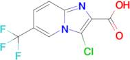 3-Chloro-6-(trifluoromethyl)imidazo[1,2-a]pyridine-2-carboxylic acid