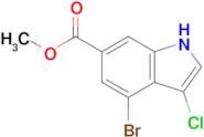 Methyl 4-bromo-3-chloro-1H-indole-6-carboxylate