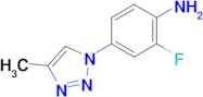 2-Fluoro-4-(4-methyl-1H-1,2,3-triazol-1-yl)aniline