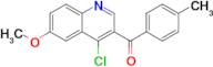 (4-Chloro-6-methoxyquinolin-3-yl)(p-tolyl)methanone