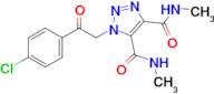 1-(2-(4-Chlorophenyl)-2-oxoethyl)-N4,N5-dimethyl-1H-1,2,3-triazole-4,5-dicarboxamide