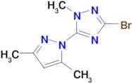 3-Bromo-5-(3,5-dimethyl-1H-pyrazol-1-yl)-1-methyl-1H-1,2,4-triazole