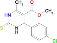 Methyl 4-(4-chlorophenyl)-6-methyl-2-thioxo-1,2,3,4-tetrahydropyrimidine-5-carboxylate