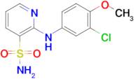 2-((3-Chloro-4-methoxyphenyl)amino)pyridine-3-sulfonamide