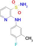 2-((4-Fluoro-3-methylphenyl)amino)pyridine-3-sulfonamide