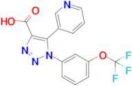 5-(Pyridin-3-yl)-1-(3-(trifluoromethoxy)phenyl)-1H-1,2,3-triazole-4-carboxylic acid