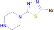 2-Bromo-5-(piperazin-1-yl)-1,3,4-thiadiazole