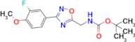 Tert-butyl ((3-(3-fluoro-4-methoxyphenyl)-1,2,4-oxadiazol-5-yl)methyl)carbamate