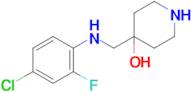 4-(((4-Chloro-2-fluorophenyl)amino)methyl)piperidin-4-ol