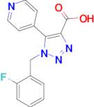 1-(2-Fluorobenzyl)-5-(pyridin-4-yl)-1H-1,2,3-triazole-4-carboxylic acid