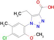 1-(4-Chloro-2-methoxy-5-methylphenyl)-5-ethyl-1H-1,2,3-triazole-4-carboxylic acid