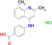 4-((2,8-Dimethylquinolin-4-yl)amino)benzoic acid hydrochloride