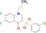 3-((3-Chlorophenyl)sulfonyl)-6,7-difluoro-1-propylquinolin-4(1H)-one