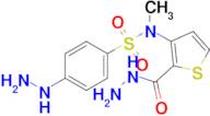 N-(2-(hydrazinecarbonyl)thiophen-3-yl)-4-hydrazinyl-N-methylbenzenesulfonamide