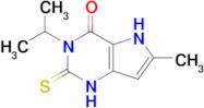 3-Isopropyl-6-methyl-2-thioxo-1,2,3,5-tetrahydro-4H-pyrrolo[3,2-d]pyrimidin-4-one