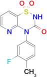 4-(3-Fluoro-4-methylphenyl)-2H-pyrido[2,3-e][1,2,4]thiadiazin-3(4H)-one 1,1-dioxide