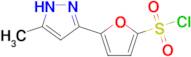 5-(5-Methyl-1H-pyrazol-3-yl)furan-2-sulfonyl chloride