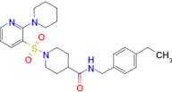 N-(4-ethylbenzyl)-1-((2-(piperidin-1-yl)pyridin-3-yl)sulfonyl)piperidine-4-carboxamide