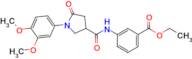 Ethyl 3-(1-(3,4-dimethoxyphenyl)-5-oxopyrrolidine-3-carboxamido)benzoate