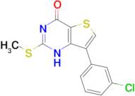 7-(3-chlorophenyl)-2-(methylsulfanyl)-1H,4H-thieno[3,2-d]pyrimidin-4-one