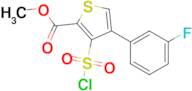 Methyl 3-(chlorosulfonyl)-4-(3-fluorophenyl)thiophene-2-carboxylate