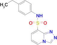 N-(4-ethylphenyl)-[1,2,4]triazolo[4,3-a]pyridine-8-sulfonamide