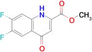 Methyl 6,7-difluoro-4-oxo-1,4-dihydroquinoline-2-carboxylate