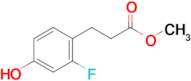 Methyl 3-(2-fluoro-4-hydroxyphenyl)propanoate