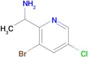 1-(3-Bromo-5-chloropyridin-2-yl)ethan-1-amine