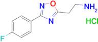 2-(3-(4-Fluorophenyl)-1,2,4-oxadiazol-5-yl)ethan-1-amine hydrochloride