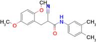 2-Cyano-3-(2,5-dimethoxyphenyl)-N-(3,4-dimethylphenyl)propanamide