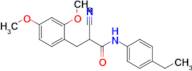 2-Cyano-3-(2,4-dimethoxyphenyl)-N-(4-ethylphenyl)propanamide