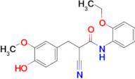 2-Cyano-N-(2-ethoxyphenyl)-3-(4-hydroxy-3-methoxyphenyl)propanamide