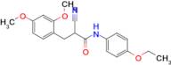 2-Cyano-3-(2,4-dimethoxyphenyl)-N-(4-ethoxyphenyl)propanamide