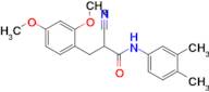 2-Cyano-3-(2,4-dimethoxyphenyl)-N-(3,4-dimethylphenyl)propanamide