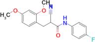 2-Cyano-3-(2,4-dimethoxyphenyl)-N-(4-fluorophenyl)propanamide