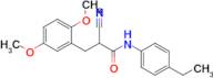 2-Cyano-3-(2,5-dimethoxyphenyl)-N-(4-ethylphenyl)propanamide