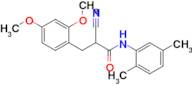 2-Cyano-3-(2,4-dimethoxyphenyl)-N-(2,5-dimethylphenyl)propanamide