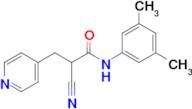 2-Cyano-N-(3,5-dimethylphenyl)-3-(pyridin-4-yl)propanamide