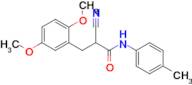 2-Cyano-3-(2,5-dimethoxyphenyl)-N-(p-tolyl)propanamide