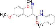 2-Cyano-3-(2,5-dimethoxyphenyl)-N-(o-tolyl)propanamide