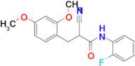 2-Cyano-3-(2,4-dimethoxyphenyl)-N-(2-fluorophenyl)propanamide