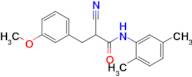 2-Cyano-N-(2,5-dimethylphenyl)-3-(3-methoxyphenyl)propanamide