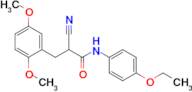 2-Cyano-3-(2,5-dimethoxyphenyl)-N-(4-ethoxyphenyl)propanamide