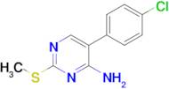 5-(4-Chlorophenyl)-2-(methylthio)pyrimidin-4-amine