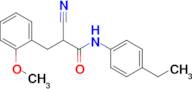 2-Cyano-N-(4-ethylphenyl)-3-(2-methoxyphenyl)propanamide