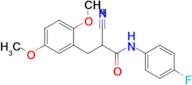 2-Cyano-3-(2,5-dimethoxyphenyl)-N-(4-fluorophenyl)propanamide