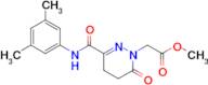 Methyl 2-(3-((3,5-dimethylphenyl)carbamoyl)-6-oxo-5,6-dihydropyridazin-1(4H)-yl)acetate