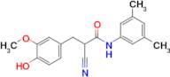 2-Cyano-N-(3,5-dimethylphenyl)-3-(4-hydroxy-3-methoxyphenyl)propanamide