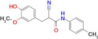 2-Cyano-3-(4-hydroxy-3-methoxyphenyl)-N-(p-tolyl)propanamide